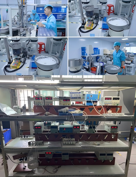 Full-scale automated production line at Pincheng Motor factory for high-precision micro DC motor assembly, ensuring 50 million units annual capacity.